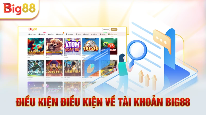 Điều khoản điều kiện liên quan đến tài khoản Big88