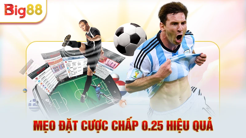 Mẹo đặt cược chấp 0.25 hiệu quả